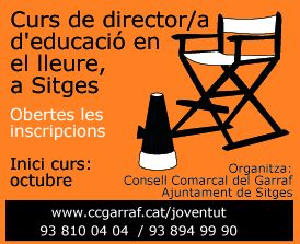 Inscripcions del 20 de setembre fins el 10 d'octubre. Places limitades.