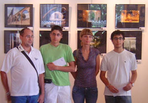 Foto dels guanyadors del concurs a l'entrega de premis