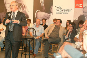 José Montilla a l'acte celebrat al Centre Civic de Sant Joan. fdg/marìa