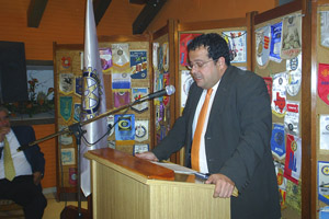 Joan Ignasi Elena, alcalde de Vilanova i la Geltrú al xerrada del Rotary Club