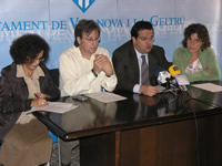 Mercè Foradada, Tomàs Álvaro, Ignasi Elena i Iolanda Sánchez.
