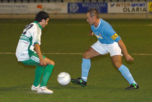 Domini absolut i avassallador de l'amateur que li endosà 6 gols a l'Ódena. fdg/miquel vall