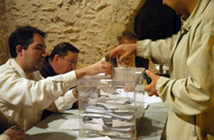 Imatge de la jornada electoral al Garraf. FdG