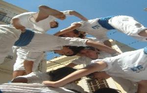 Detall d'una figura dels Falcons de Vilanova