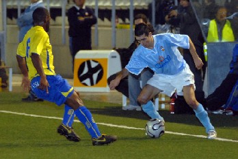 Imatge del partit disputat aquest diumenge a Vilanova. FdG/Miquel Vall