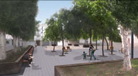 Imatge virtual del projecte de reforma de la plaça