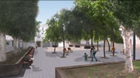 Imatge virtual de la futura plaça.