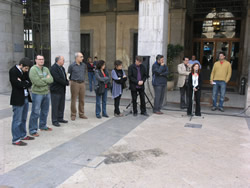 Concentració contra la Violència de Gènere a Vilanova.