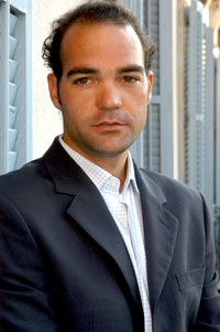 Issac Gàlvez el dia del seu homenatge a l'Ajuntament Vilanoví. fdg/rita lamsdorff