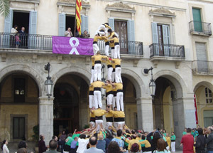 El cinc de set i el quatre de set amb agulla objectiu dels Bordegassos. foto: Albert Ortiz