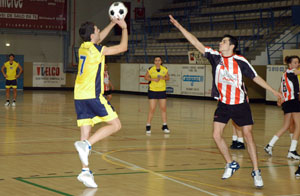 Imatge d'arxiu d'un partit a casa de l'equip vilanoví. fdg/rita lamsdorff