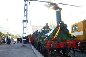 La locomotora Mataró treien fum de nou. fdg/marcel fabra