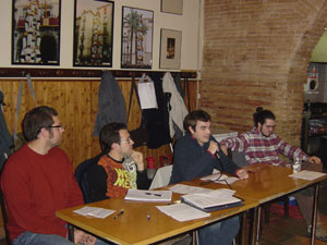 Imatge de l'assemblea amb la nova junta. foto/ bordegassos