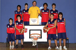 Plantilla del pre-infantil masculí A del CB. Samà. fdg/miquel vall