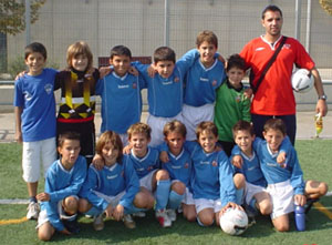Plantilla de l'equip Benjamí A de la Fundació