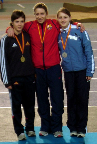 Anna Palou al podium del Campionat estatal