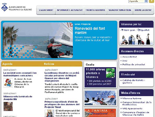 El nou www.vilanova.cat pren la dimensió d'administració oberta els 365 dies de l'any