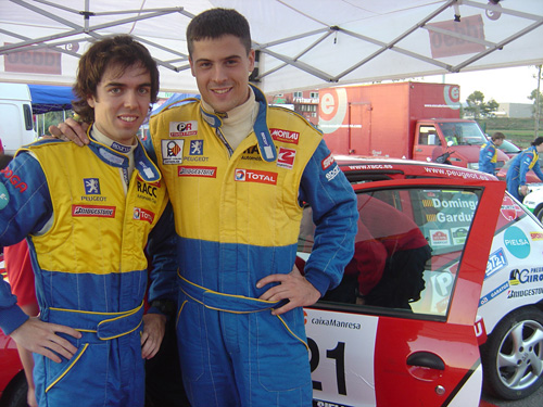 Albert Garduño i Climent Domingo durant la seva primera participació junts