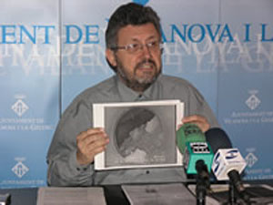 El regidor d'Urbanisme i Medi Ambient, Jordi Valls, a la roda de premsa d'aquest matí.