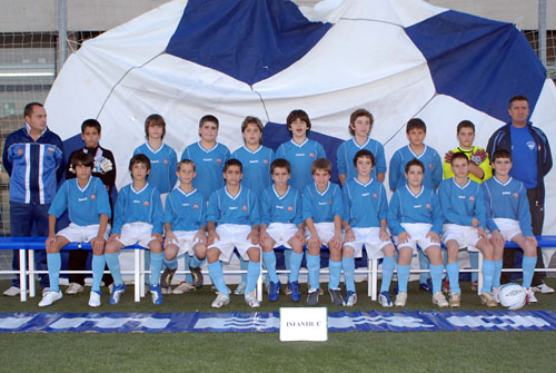 Plantilla de l'equip Infantil C de la Fundació. fdg/miquel vall