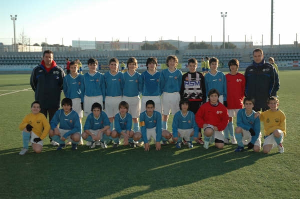 L'Infantil C va haver de suspendre el seu partit quan el marcador estava empatat a un.