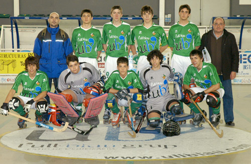 Plantilla de l'equip Juvenil del C.P. Vilanova - l'Ull Blau. fdg/c. castro