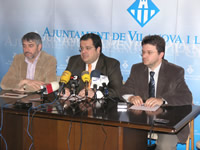 Josep Antoni Blanco, Joan Ignasi Elena i Marcel Esteve.