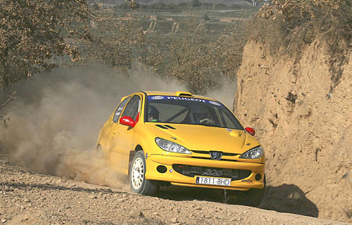 nou Peugeot 206 RC amb el qual Domingo-Garduño començaran el proper cap de setmana el Campionat d'Espanya de Ral·lis de Terra