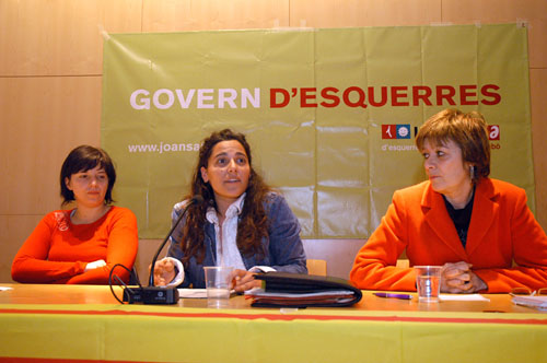 Presentació de Bàrbara Scuderi com a cap de llista d'ICV-EUiA a les  properes eleccions municipals a Sant Pere de Ribes. fdg/rita lamsdorff