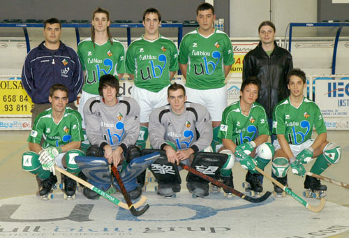 Plantilla de l'equip de 1a Catalana del CP Vilanova - l'Ull Blau. fdg/ rita lamsdorff