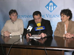 Tomàs Álvaro, Joan Ignasi Elena i Iolanda Sánchez, en una imatge d'arxiu.