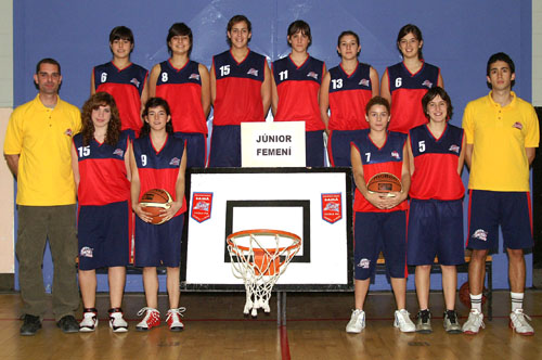 Plantilla del junior femení del CB Samà. fdg/ marcel fabra