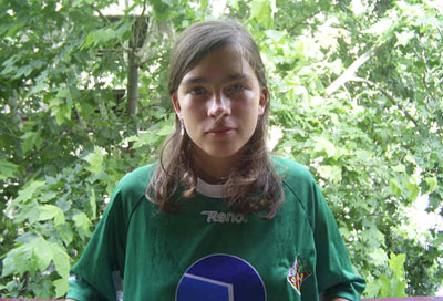 La jove jugadora vilanovina Claudia Miret