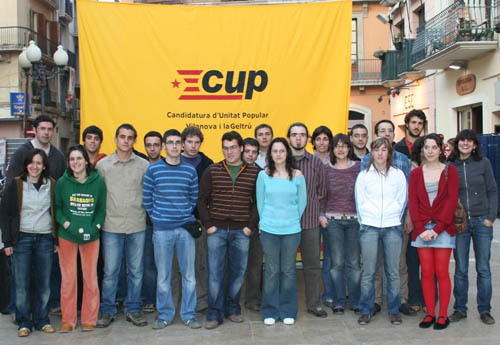 La candidatura de la CUP.