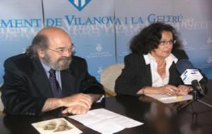 Mercè Foradada amb Jaume Aguiló