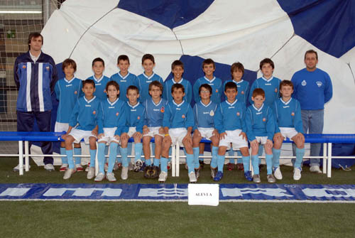 Plantilla aleví A de la Fundació.