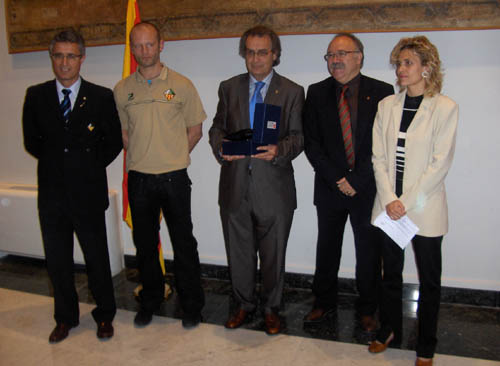 Els representants del Patí al Palau de la Generalitat.