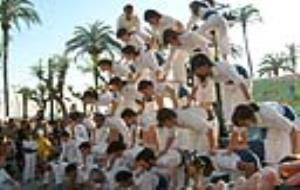 Els Falcons de Vilanova preparant el Capdil 7x8