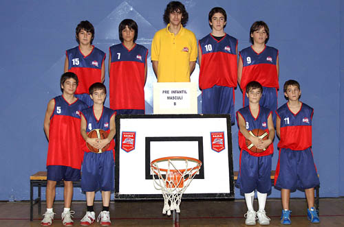 Una altra victòria per l'equip pre-infantil masculí B del C.B Samà. fdg/ miquel vall