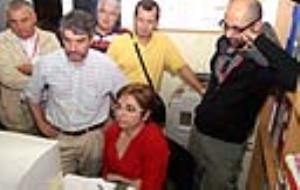 El cap de llista socialista, Josep Antoni Blanco, a la seu del partit. fdg/marcel fabra