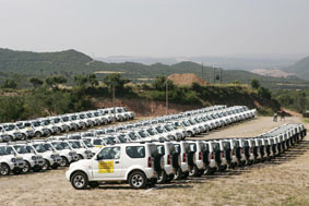 El Pla compte amb un dispositiu de 126 vehicles tot terreny.