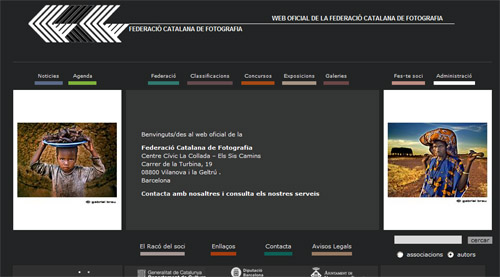 Web de la Federació Catalana de Fotografia