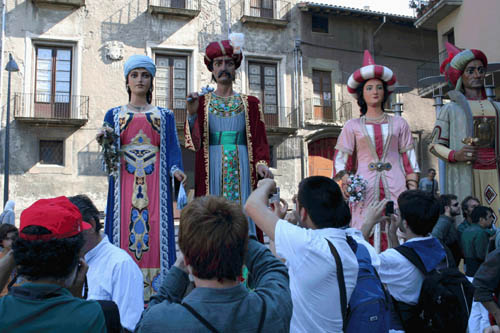Els gegants de Vilanova a Vic