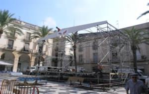 Comencen a instal·lar-se els escenaris del FIMPT