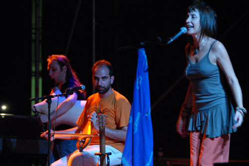 Kristi Stassinopoulou, en un moment de l'actuació. FdG/Carles Castro