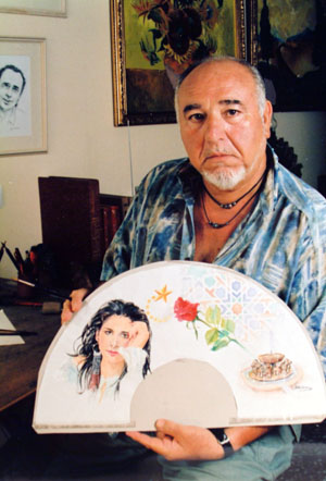 L'artista ribetà Xus Duran. fdg/ carles castro