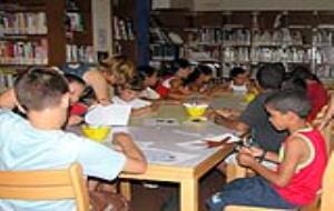 Nens sahrauís al taller