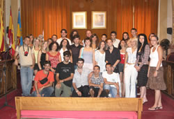 Els joves reunits a VNG han estat avui a l'Ajuntament