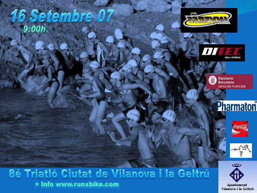 Cartell del Triatlò Ciutat de Vilanova
