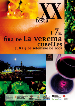 Cartell de la XX Festa de la Verema de Cubelles